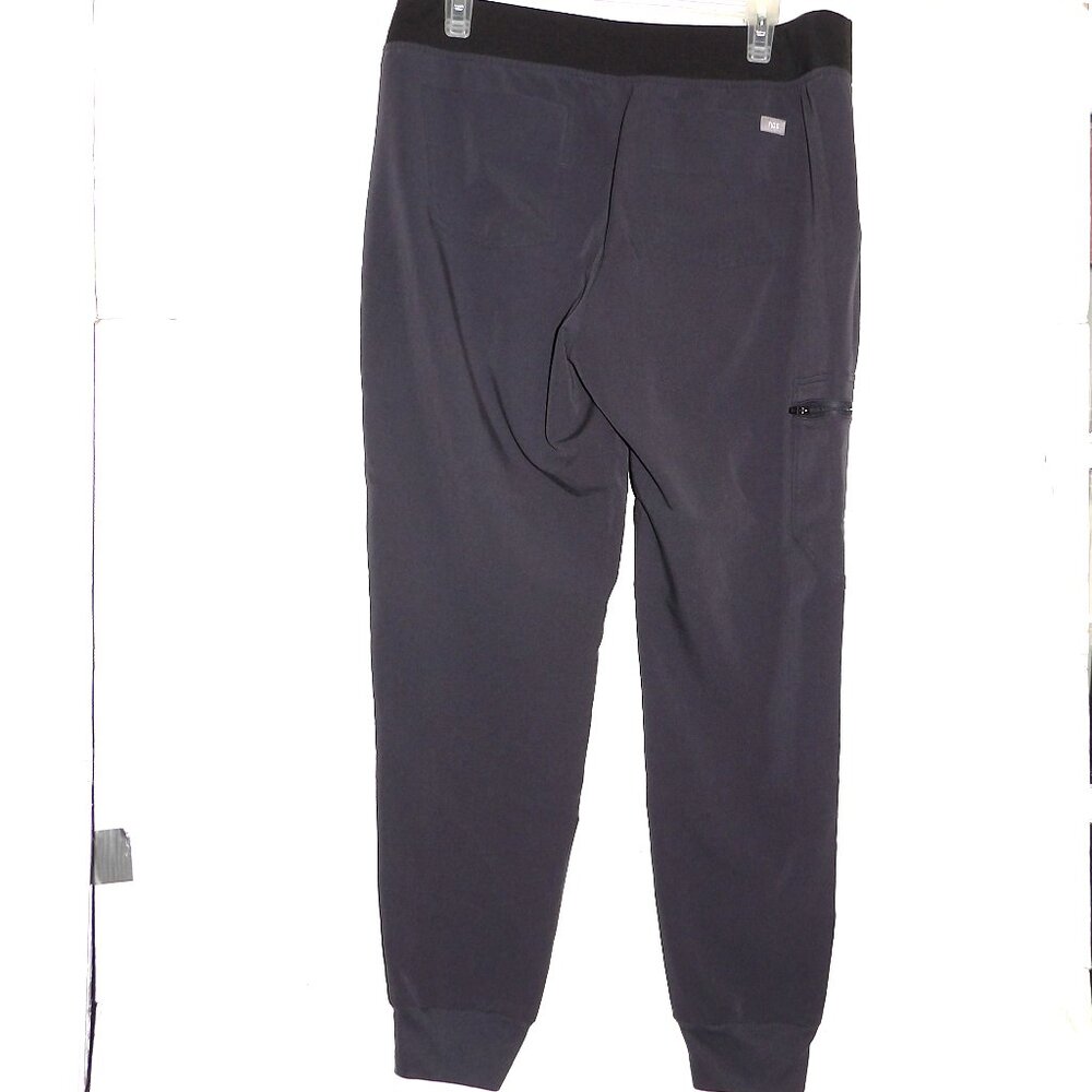 Figs Gray Jogger Style Women's Scrub Set Large Top, Medium Bottom - Picture 4 of 5